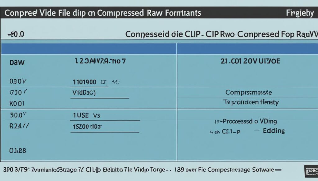 Raw File Size Implications for Video Editing